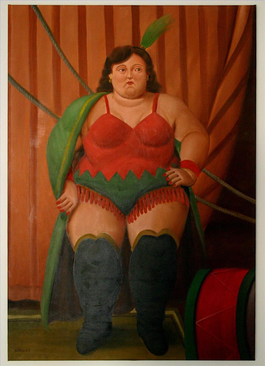 femme de cirque 108 Fernando Botero Peintures à l'huile